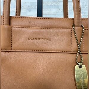 EVAN-PICONE brown leather handbag